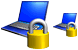 Locked notebook icons