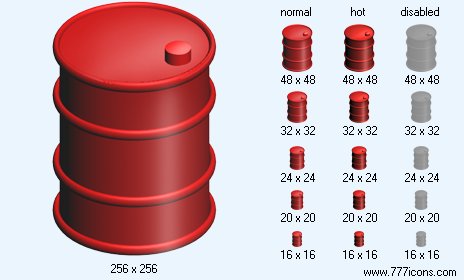 Metal Barrel Icon Images