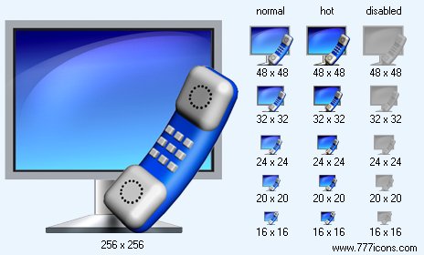 Monitor And Phone Icon Images