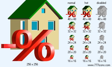 Mortgage Loan Interest Payment Icon Images
