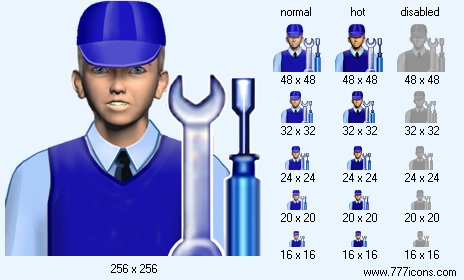 Motor Mechanic Icon Images