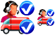 Order tracking icons