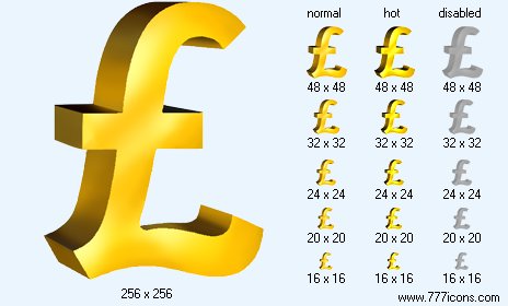 Pound Sterling Icon Images