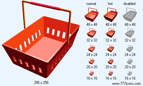 Red Basket Icon Images