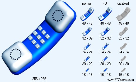 Telephone Receiver Icon Images