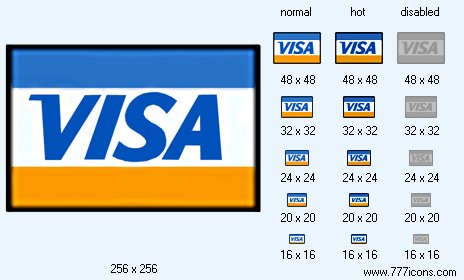 VISA Card Icon Images