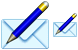Write e-mail icons