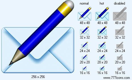 Write E-Mail Icon Images