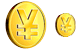 Yen coin icons