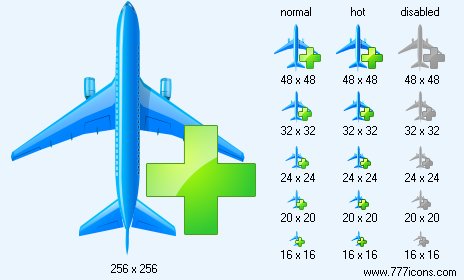 Add Flight Icon Images