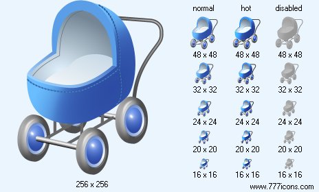 Baby Carriage Icon Images