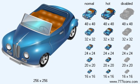 Cabriolet Icon Images
