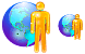 Online contacts icons