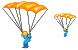 Parachute icons