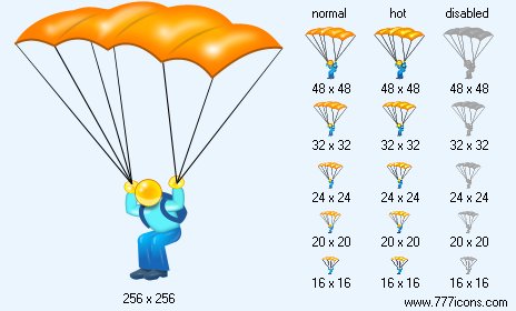 Parachute Icon Images