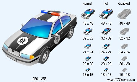 Police Car Icon Images