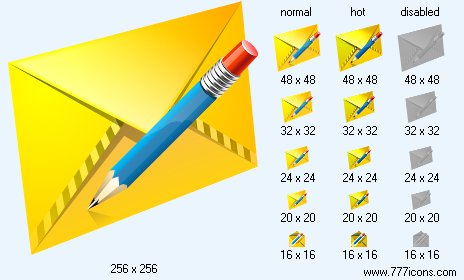 Write E-Mail Icon Images
