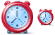 Alarm clock icons