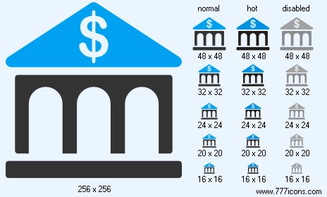 Bank Building Icon Images