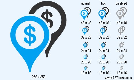 Bank Places Icon Images