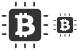 Bitcoin chip icon