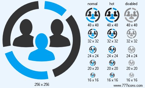 Demography Diagram Icon Images