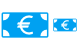Euro banknote icons