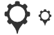 Gps settings icons