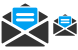 Open mail icons