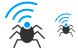Radio spy bug icons