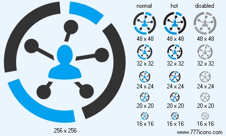 Relations Diagram Icon Images