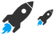 Rocket startup icons