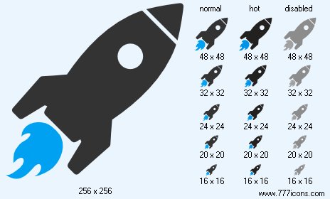 Rocket Startup Icon Images