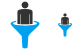 Sales funnel icons
