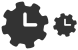 Time settings icons