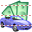 Automobile loan icon