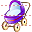 Baby carriage icon