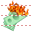 Burn money icon