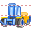 Fork-lift truck icon