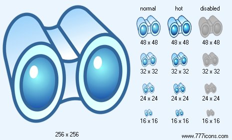 Binoculars Icon Images