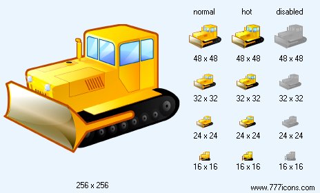 Bulldozer Icon Images