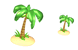 Coconut tree icons