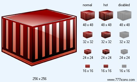 Freight Container Icon Images