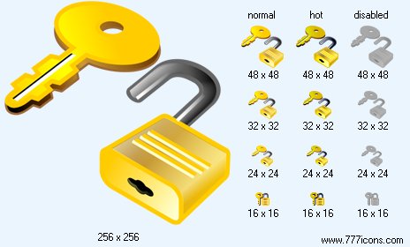 Key And Lock Icon Images