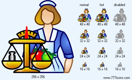 Market Woman Icon Images