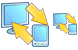 PC-PDA synchronization icons