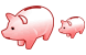 Piggy-bank icons