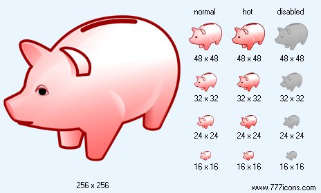 Piggy-Bank Icon Images