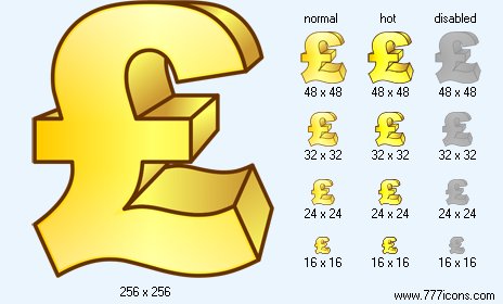 Pound Sterling Icon Images