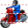 Motorcyclist icon